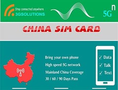 China Unicom 5G Physical SIM Card 60-Day, 60GB Data, 600 Mins Talk & Text