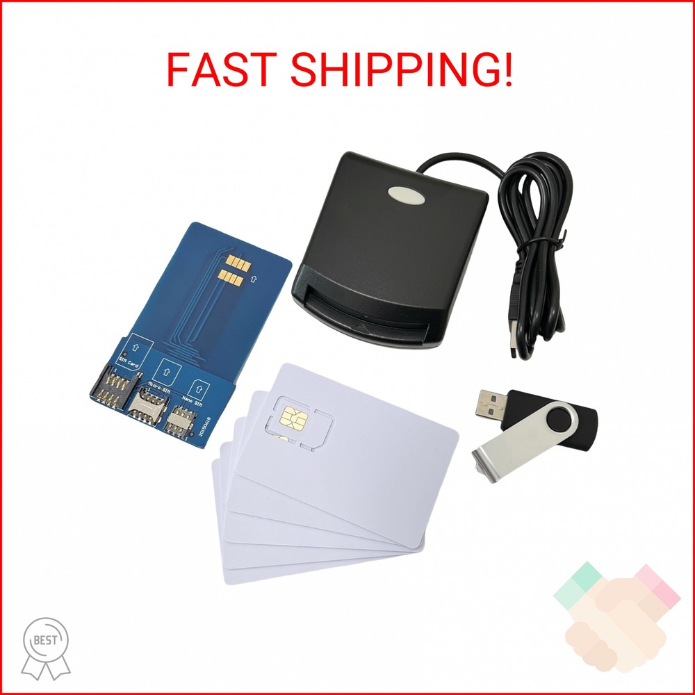 LTE WCDMA ICCID SIM USIM 4G Secure Card Reader Writer Programmer with 5pcs Blank