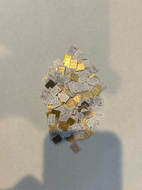 Used T Mobile activated sim card usa for bypass/testing only (Nano Sim)