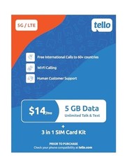 5GB Data + Unlimited Calls & Texts – Prepaid Phone Plan, BYO Phone Kit, 4G LTE/5