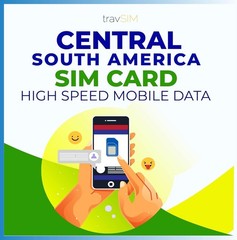 Central South America SIM Card for Valid 30 Days | 6GB Mobile Data | Colombia…