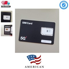 Verizon Wireless 5G & 4G LTE SIM Card Triple Cut All 3 Sizes 3-in-1, Nano/Mic…