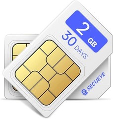 Nationwide 4G LTE SIM Card for Security Cameras Mobile Hotspots 2GB/30Days