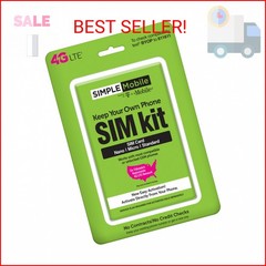 Simple Mobile, Powered by Tmobile, Universal Sim Kit