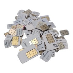 Lot of 100 Scrap SIM Cards For Gold Recovery – AT&T, TracFone, Verizon & More