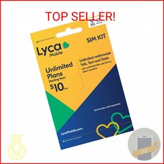 Lyca Mobile USA 5G/4G Prepaid SIM Card Kit | Unlimited Nationwide Talk, Text & D