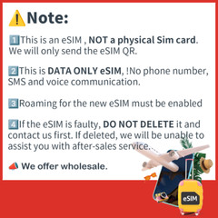 [eSIM] Indonesia esim Data Travel trip tarjeta E sim card Unlimited esim card🛜