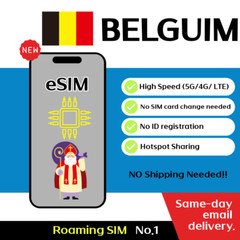 Belgium + Europe 33Countries Travel eSIM – 12 to 30 Days – Unlimited, 5G