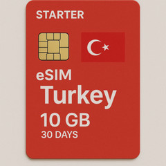 eSIM Turkey – 10 GB | 30 Days | High-Speed Data | 5G