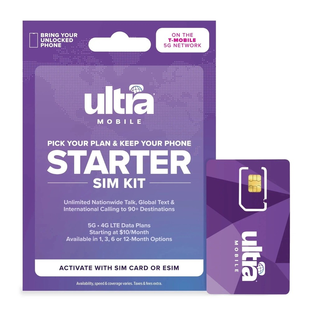 Ultra Mobile Prepaid Starter SIM Kit