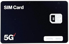 Wireless 5G LTE SIM Card with NFC – Nano Sized (4FF) (5G Nano Sized SIM, 1-Pack)