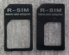 SIM Card Adapter KIT 2-Pack by R-SIM(Black)-Micro to Standard & Nano to Standard