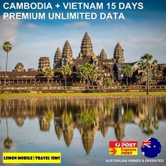 Cambodia Vietnam SIM card travel prepaid plan premium unlimited 4G data roaming