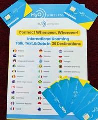 H2O Wireless SIM card with 90 days (3 months) of 10GB data ($30 plan)