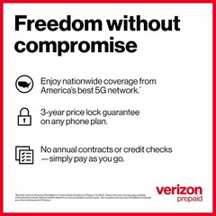 Verizon Prepaid SIM Kit 3-in-1 Nano/Micro/Standard 5G/4G LTE Compatible