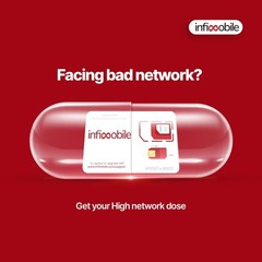 $12.6/Month | Infimobile Prepaid Unlimited Plan: 6 Months | 10GB High-Speed Data