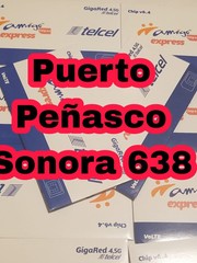 Telcel Sim Card LADA 638 de Puerto Peñasco Sonora MEXiCO