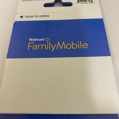 Walmart Family Mobile Starter Kit Sim Card 3/1 Spring Bring Your Own Phone New