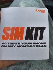 Boost Mobile SIM Card Activation Kit – Brand New (Factory Sealed)