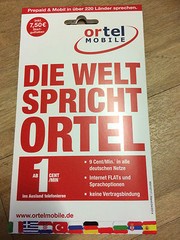 German eplus/Ortel sim card with 25,00 EURO credit to sell