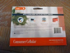 Consumer Cellular All-in-One SIM Card AT&T Network + $10 Credit New Sign In Box