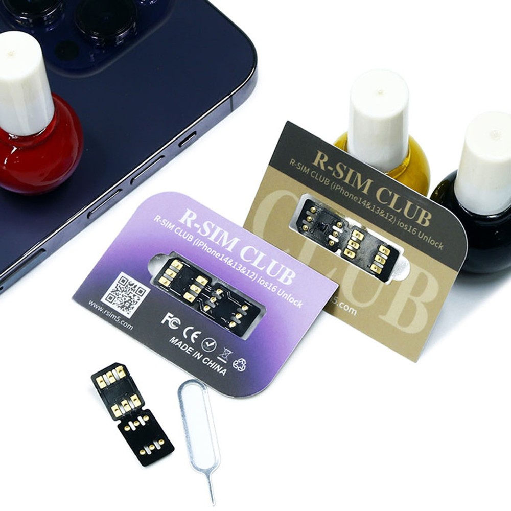 R-SIM18 CLUB All System 5G Version IOS16 Unlock Card Sticker For Phone14 13 12