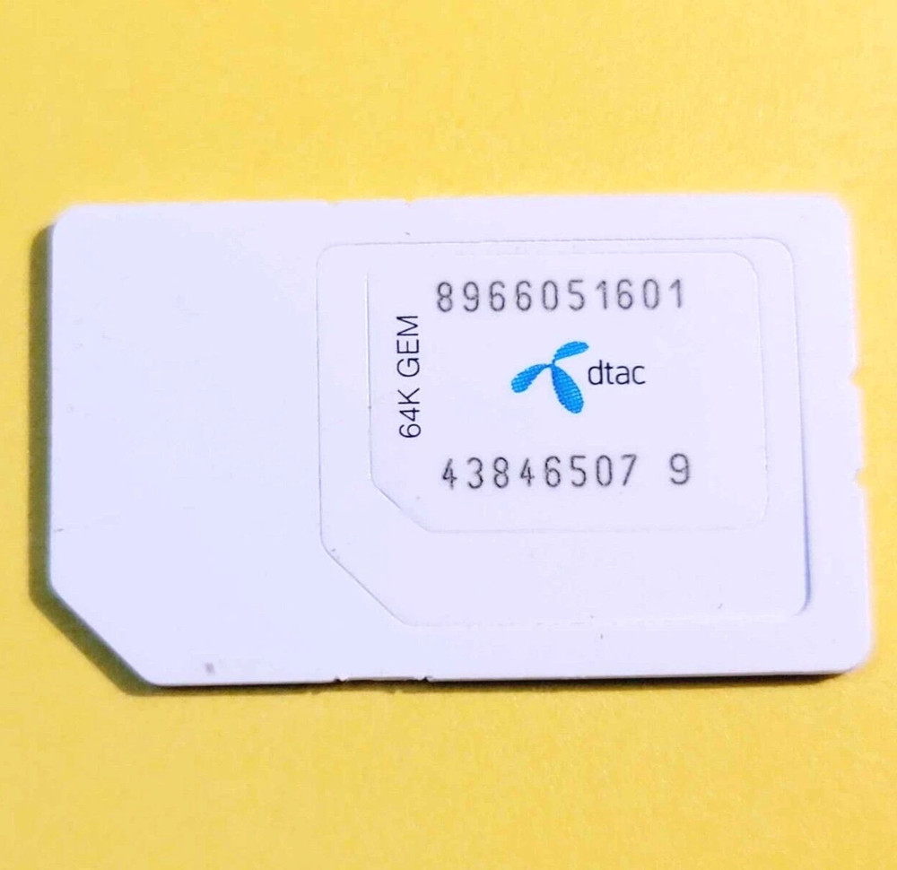 *USED* DTAC SIM CARD FOR RESTORING TEST CELL PHONES BOOT BYPASS UNLOCK UNLOCKING