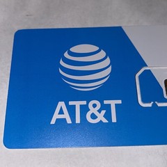 New 5G Blue AT&T Nano Sim Card Phone Call Lost Replace Call Free Shipping