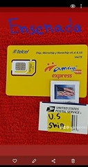 SIM CARD TELCEL ENSENADA MÉXICO ÁREA 646 UNLIMITED CALLS,SMS