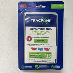 Tracfone Keep Your Own Phone 3-in-1 Prepaid SIM Kit