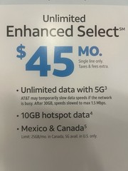 AT&T Prepaid ESIM Only activation $50 Unlimited Talk,Text & Data Plan att 30 Day