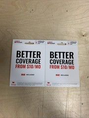 *NEW 2 PACK* RedPocket Mobile Starter SIM Kit: 5G INCLUDED