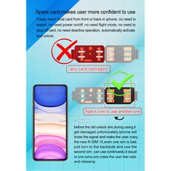 R-SIM15 Card Unlock RSIM Card for iPhone 11/11 Pro Max iOS13 System Repair KIt