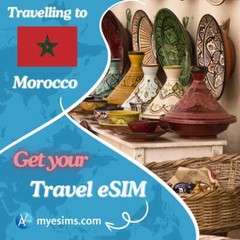 Morocco eSIM 1GB-10GB: Travel Mobile Data Roaming eSIM Internet Connection 5G