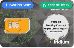 Iridium Satellite Phone Post-paid SIM Card – Active on Any Plan –
