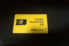Nextel Black Sim Card Used