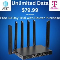 $79.99 AT&T/T-Mobile Unlimited Data & 5G/4G Router w/1st Month Data Included