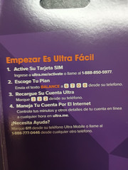 Ultra Mobile sim card No plan value!!! – for New number or Port in number sim