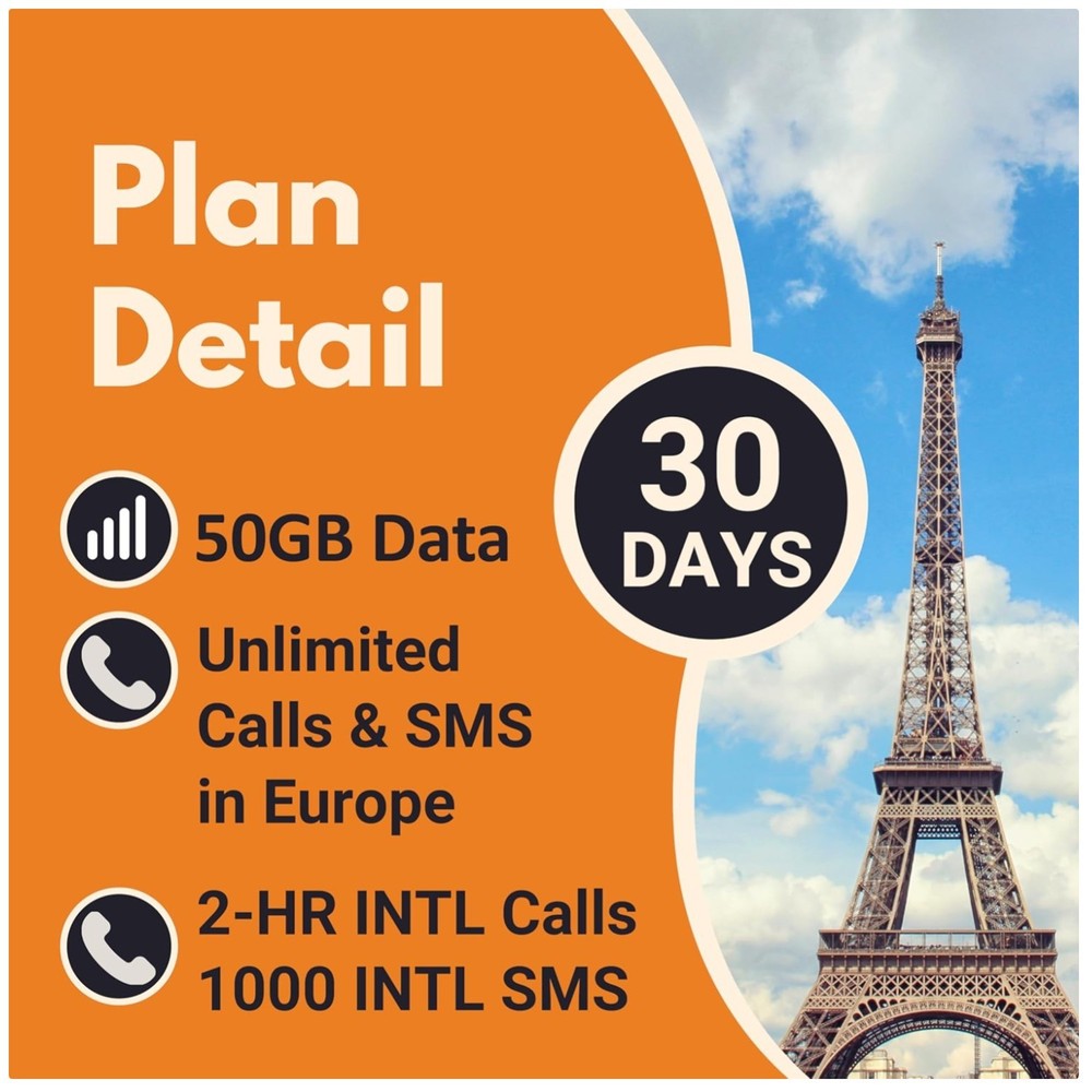 Prepaid Sim Card 50GB Data | 120min Calls