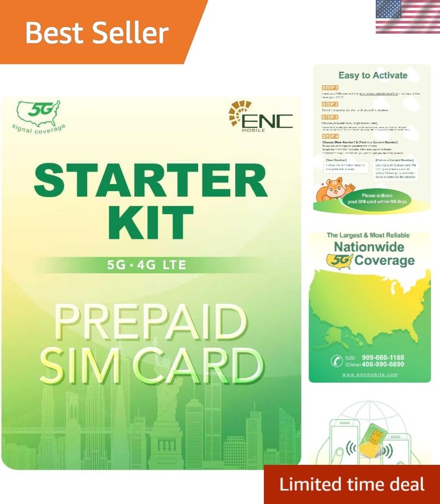 Flexible Prepaid SIM Card with Dual Numbers for US & China – Plans Up to $45/mo
