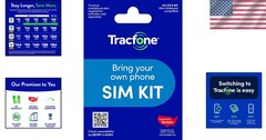 4G LTE 5G SIM Card Kit Tracfone Prepaid Bring Your Own Phone Nationwide Coverage