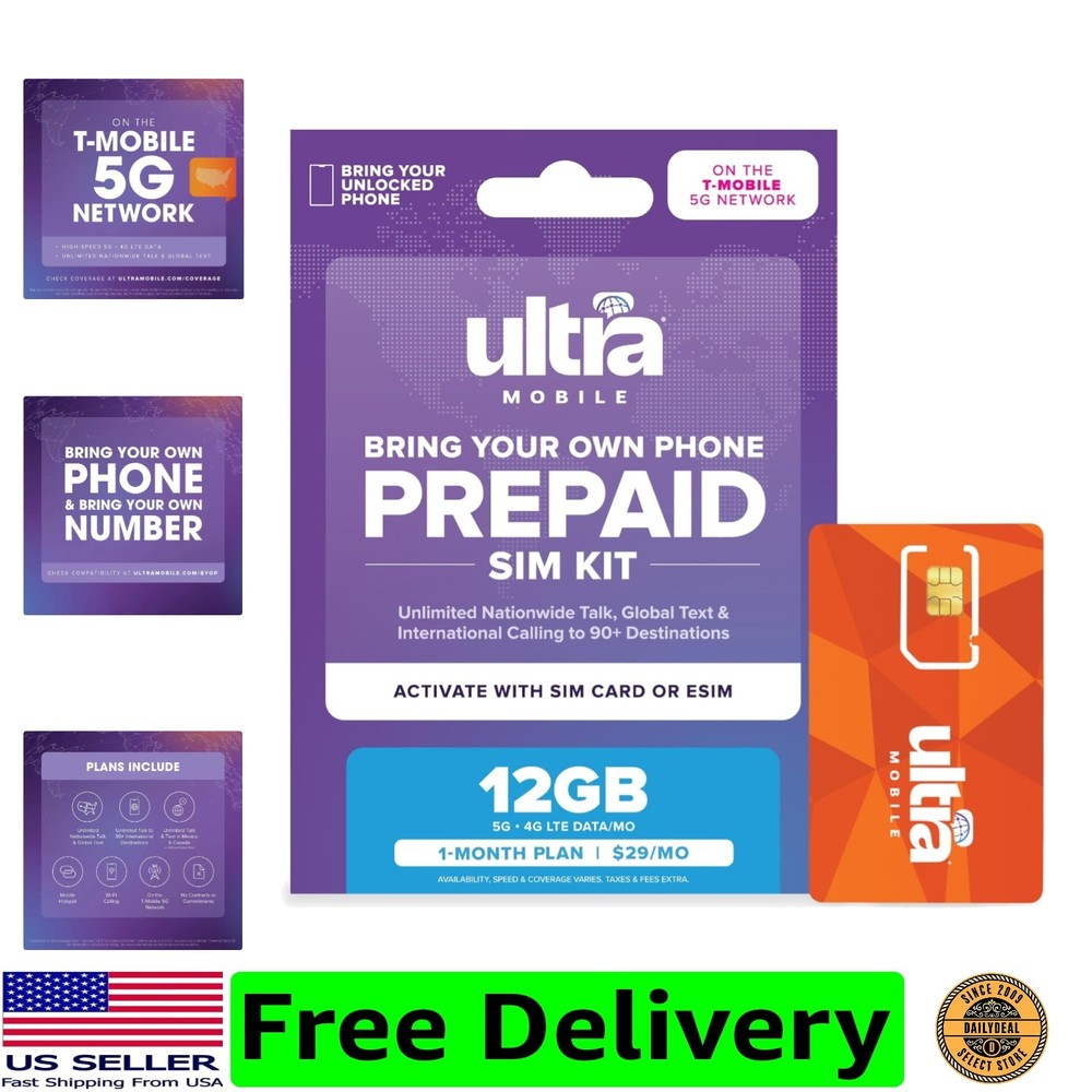 29/mo. Prepaid Phone Plan with Unlimited Talk, Text, & 12GB of 5G • 4G LTE Da…