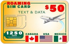 SpeedTalk USA Canada Mexico 5G 4G GSM SIM Card – Rollover 1250 Text Data 180-Day