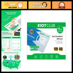 Prepaid 5G/4G LTE Data SIM Card for Unlocked Devices – No Contract, Triple Cut 3