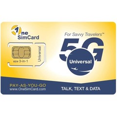 Universal E 3-in-1 SIM Card – Use in 200+ Countries^