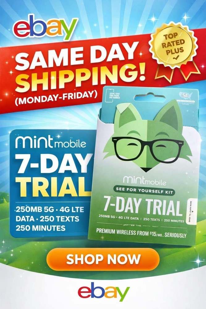 Mint Mobile 7-Day Trial Sim Card