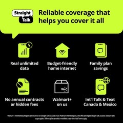 Straight Talk $45 Silver Unlimited 30-Day Prepaid Plan + 10GB Hotspot Data +