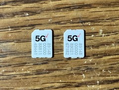 2 Used Verizon 5G Micro/Nano Sim Card usa for bypass activation/testing only