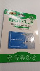 EIOTCLUB Triple Cut Prepaid Data SIM 24GB/Year 4G/5G PAYG Plug & Play