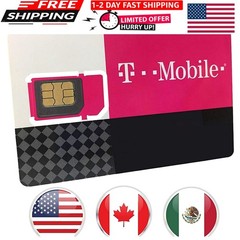 10GB Prepaid SIM Card for USA with 5GB in Canada/Mexico – Unlimited Talk/Text